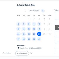 Appointment scheduling on Calendly 