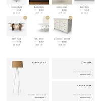 WordPress furniture shop with Elementor Pro and WooCommerce.