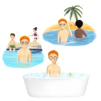 Illustration for 'Don't Fart in the Pool!' 
