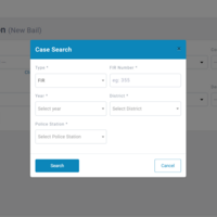 Case Flow Management System - FIR search with optmized query