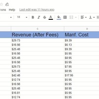 Google Sheet - Amazon Order Record