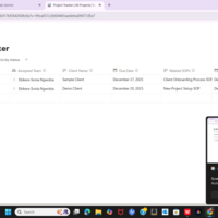 Notion Project tracker