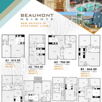 Apartment floor plan flyer 1