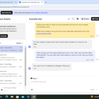 Supporting customer on Intercom