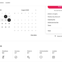 Airbnb booking