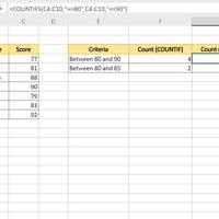 COUNTIFS function