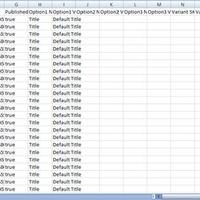Create CSV file and Import 115k products to Shopify