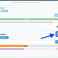 Try to drag and move tasks with handle shown in picture