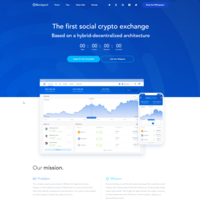 ICO landing page development
