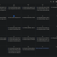 Updatated the calendar with events
