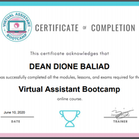 Virtual Assistant Training Certificate