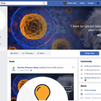Facebook Comment Support at Eureka Science Shop