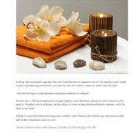 Mobile Spa Landing page
