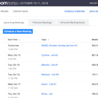 Setting up Zoom call meetings