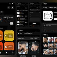 Eclipz Barbershop App UI