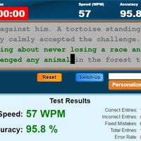 WPM with errors corrected