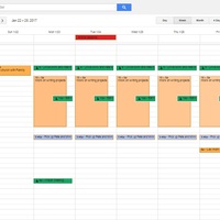 Setting schedules using Google Calendar