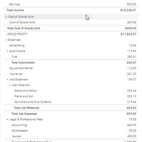 QuickBooks Online Profit Loss Statement