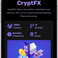 Mock crypto Investment website
