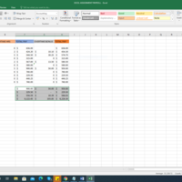 Screenshot of Excel1