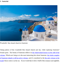 Blog post 3 ( Greek islands)