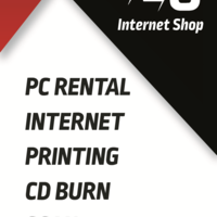 Internet Cafe Logo and Signage