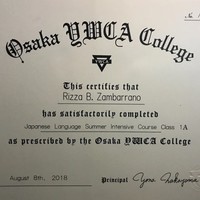 Japanese Intensive Course Certification
