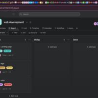 Above is a project I managed using Asana