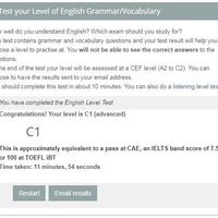 Grammar Test Taken