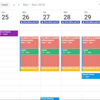 Calendar/Schedule Management