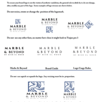  Marble & Beyond Logo design and CI Brand Guide Design