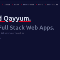 My Gatsby based designed with Tailwind CSS portfol