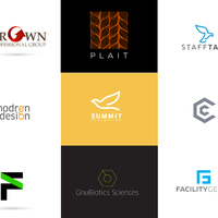 Original logos for various clients 