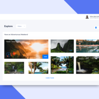 Travel Dashboard UI/UX Design Concept