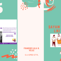 Educational brochure using canva
