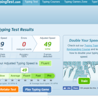 Typing speed