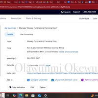 Weekly Fundraising Planning