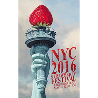 Advertising Illustration "NYC Strawberry Festival Poster"