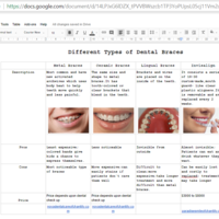 Research (comparison table
