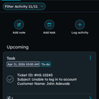 Creating customer's ticket on Hubspot 