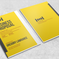 Business proposal design (cover).