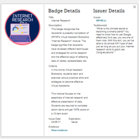 Internet Research Credly Badge