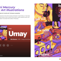 Gemini Mercury Cover Art Illustrations