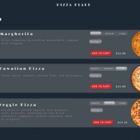pizza restaurant web design ( Figma )