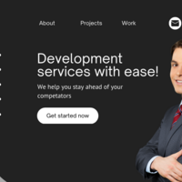 Simple landing page design