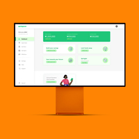 Dashboard design for a savings platform