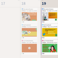 schedule social media content in Hootsuite