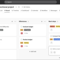 Project management using Asana