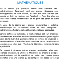 Projet: "Presentation des disciplines enseignées au Lycée"