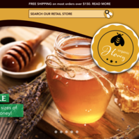 Organic Honey Home Page Design